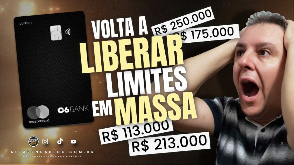 C6BANK VOLTOU A LIBERAR EM MASSA ALTOS LIMITES PARA SEUS CLIENTES VEJA