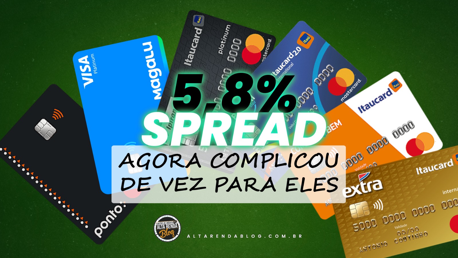 Itaú Unibanco Confirma Aumento De Spread Para Todos Os Seus Cartões De Crédito Alta Renda Blog 0297