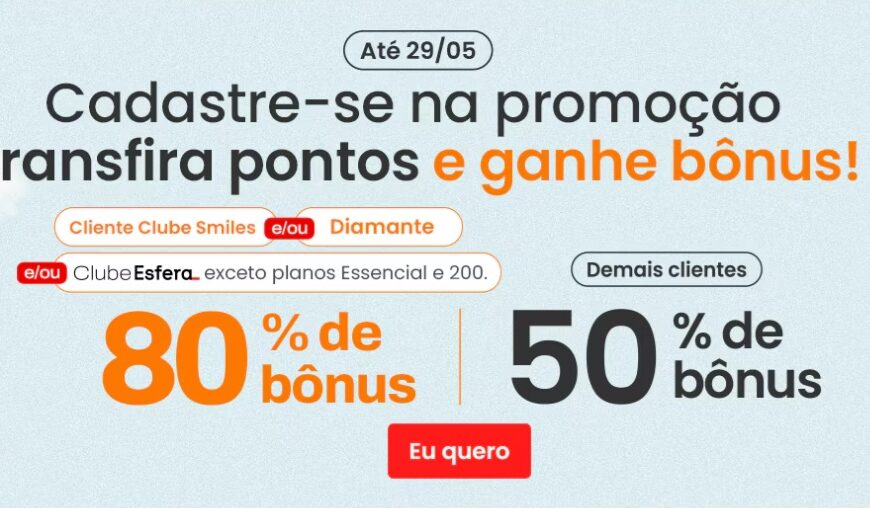 Transfira Pontos do Santander Esfera para Smiles…