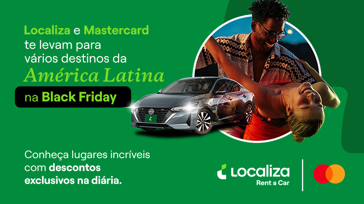 Black Friday! Localiza Internacional 20% de desconto na baixa temporada