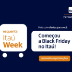 Itaú Week Personnalité liberando R$ 50,00 desconto para clientes convidados e ainda em 18x sem juros