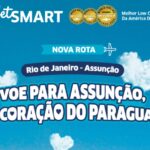 A JetSMART lançou uma nova rota direta do Rio de Janeiro (GIG) para Assunção (ASU), no Paraguai.