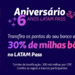 Transfira os pontos dos cartões e ganhe até 30% de bônus.