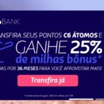 Transfira os pontos do C6Bank e ganhe 25% de bônus Latam Pass