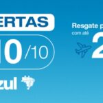 10/10 Oferta Azul! até 20% de desconto em viagens e pode ser em pontos ou dinheiro.