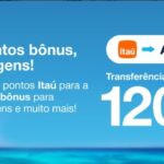 Transfira os pontos Itaú Cartões para Azul com até 120% de bônus