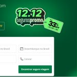 Só Hoje 12.12! Desconto de até 38% em seguros de viagens nacional e internacional