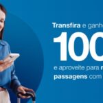 Transfira os pontos C6Bank para Azul com até 100% de bônus