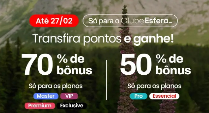 Último dia! Transfira os pontos Esfera para Smiles com até&hellip;