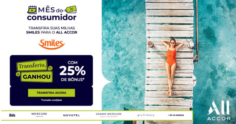 Até 25%! Transfira suas Milhas Smiles para o ALL e&hellip;