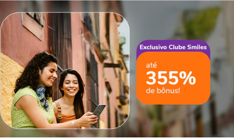 Compre milhas Smiles com até 355% de bônus até 31/03