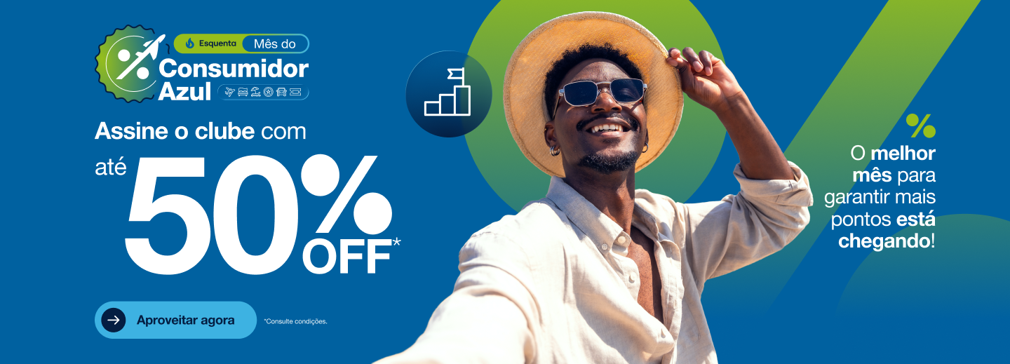 Assine o clube Azul com até 50% de OFF na&hellip;