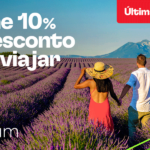  Assine o Club Platinum ou Platinum+ e receba um código promocional de 10% de desconto¹ em uma viagem para a Europa. Só até 19/04.