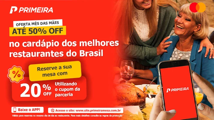 Mês das Mães – Primeira Mesa – Até 50% OFF&hellip;