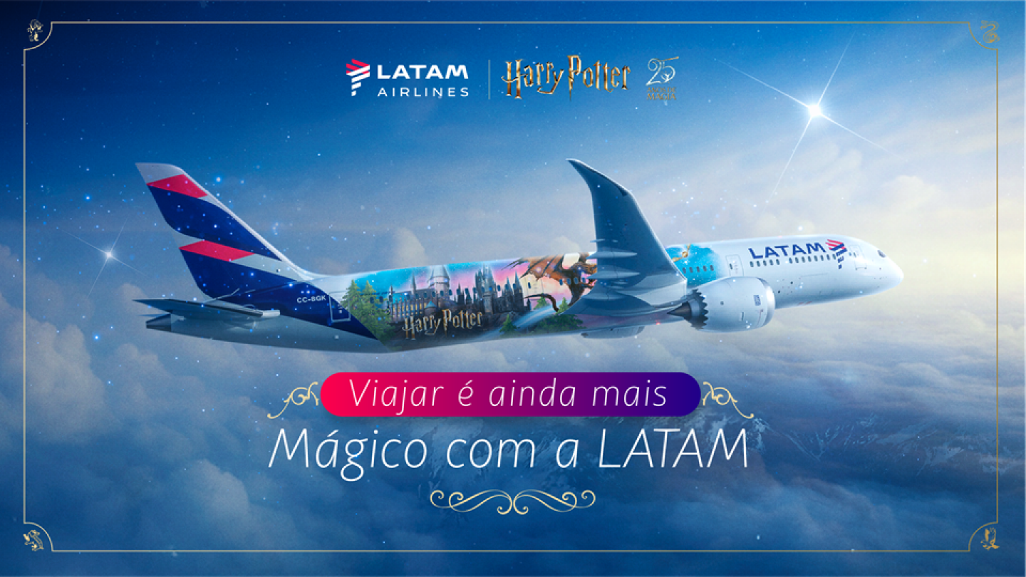 LATAM anuncia venda de passagens para voo temático especial de Harry Potter