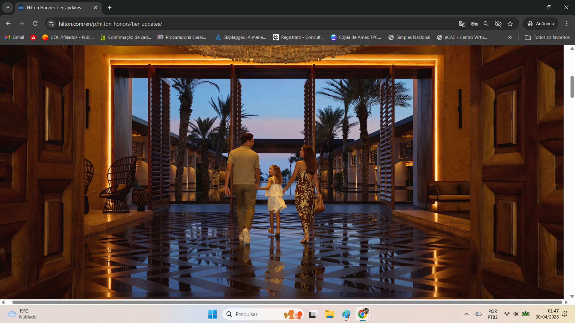 As atualizações do programa Hilton Honors para 2026 trazem caminhos mais curtos para atingir os níveis de status e a introdução de uma nova categoria exclusiva.