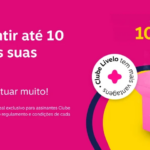 Só hoje 10/04! 10 pontos a cada real na suas compras com Livelo