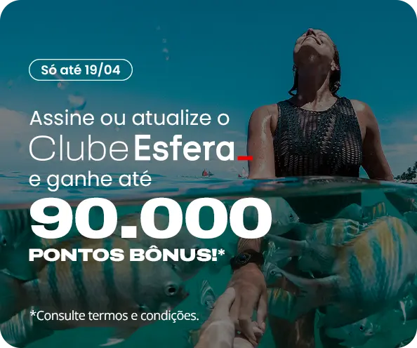 Só até 19/04! Ganhe até 330.000 mil milhas Esfera pelo&hellip;
