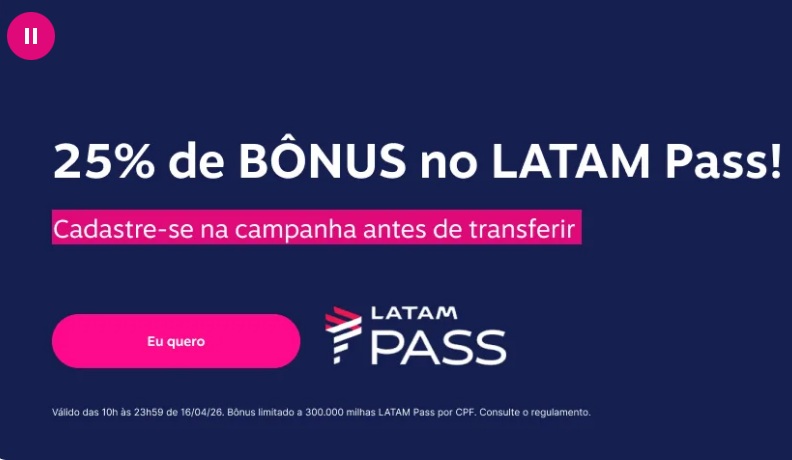 Só Hoje! Transfira os pontos Livelo para Latam Pass com&hellip;