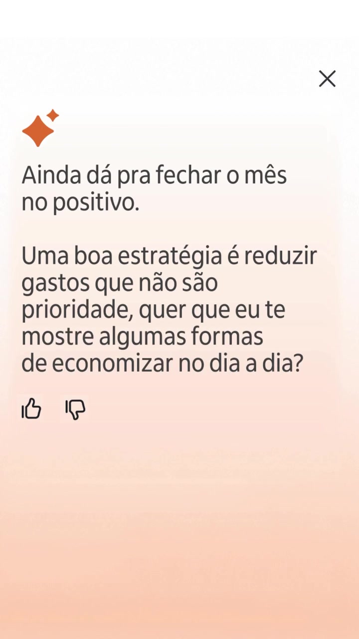 ia.i responde que ainda dá para fechar o mês no positivo