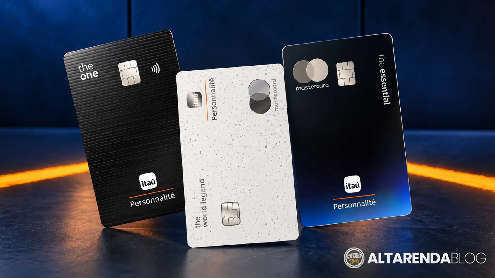 Cartões Itaú Personnalité The One, The World Legend e The Essential